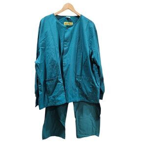 Medline XXXL scrub set 31 green